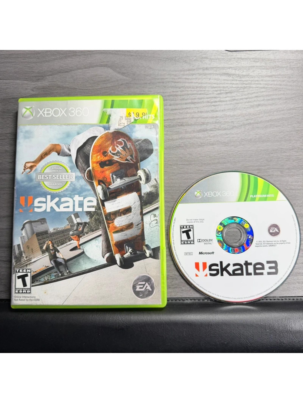 Tested Skate 3 Platinum Hits Xbox 360 Game Disc Case Electronic  Skateboarding